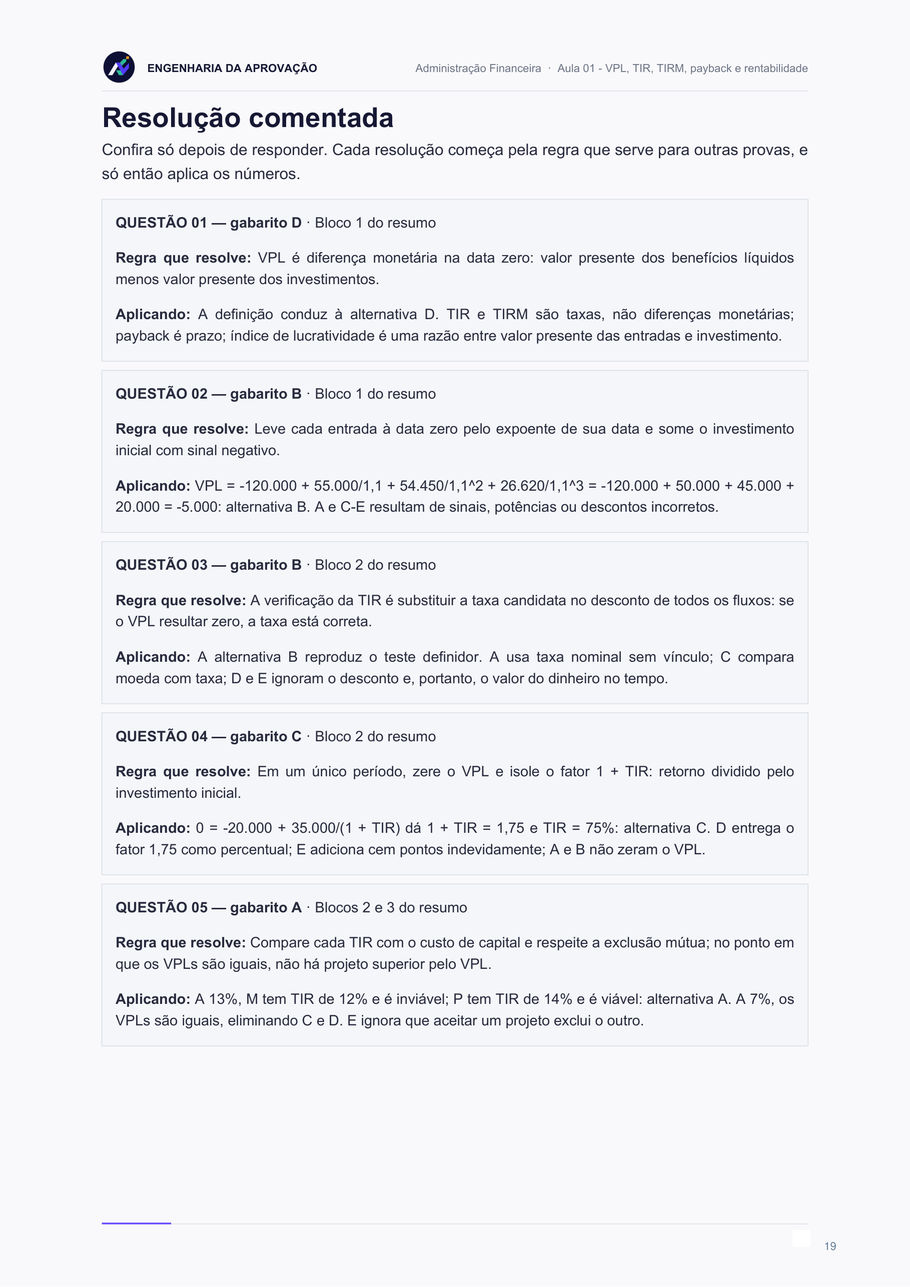 Resolução comentada — Administração