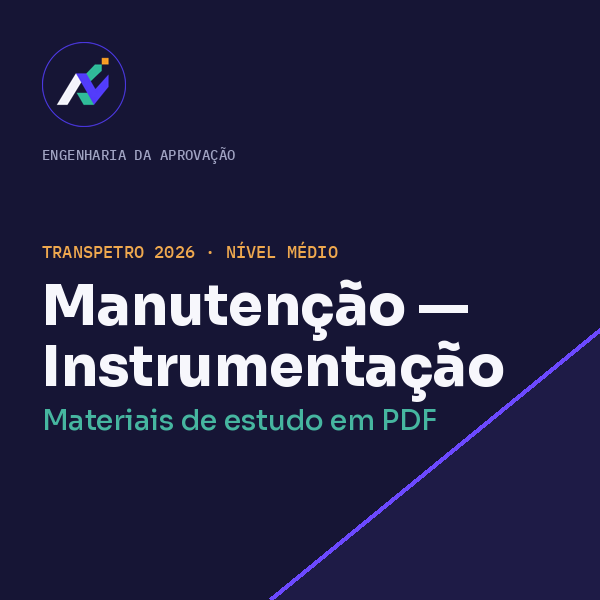 Capa do material de Manutenção — Instrumentação
